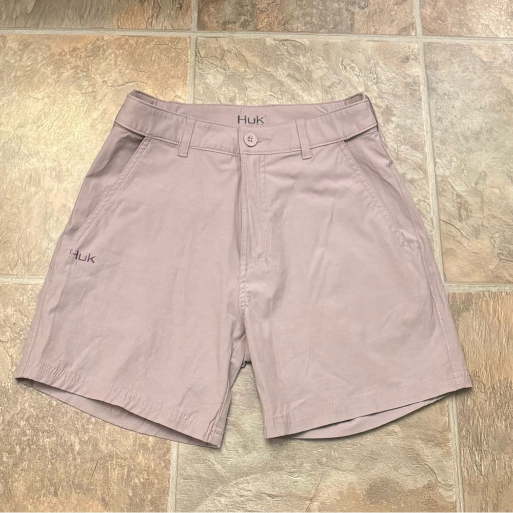 HUK Performance Fishing Shorts Men’s Size S Pale Purple Quick-Dry Casual Outdoor - Picture 3 of 6